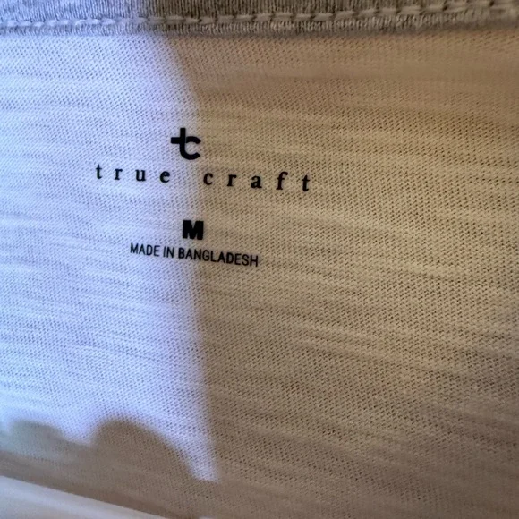 NWT True Craft Boy's Gray and White Long Sleeve Tee - Picture 3 of 4